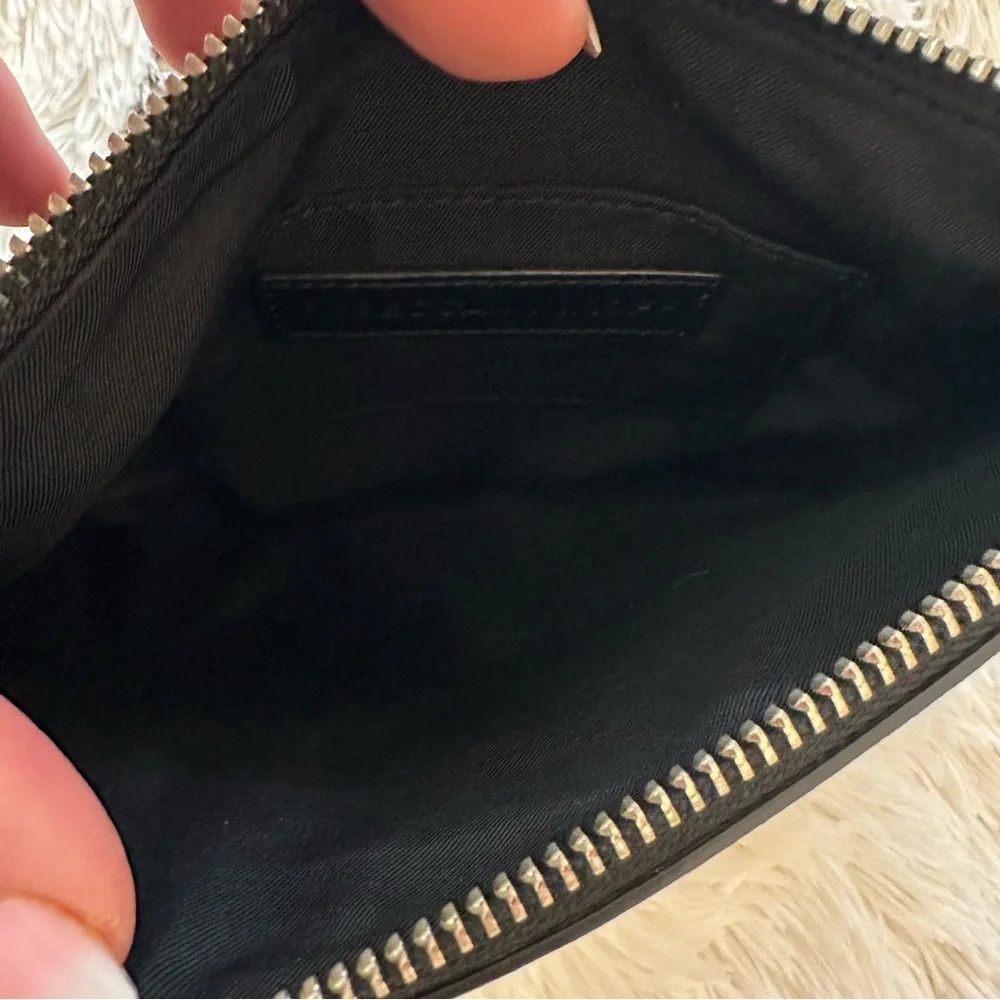 Rebecca Minkoff Avery Black Saffiano Leather Crossbody Bag Chain Strap Zip Top